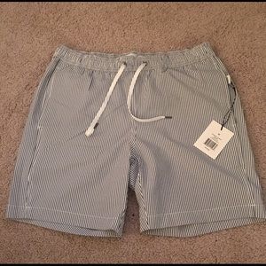 NWT - Onia Seersucker Swim Trunks